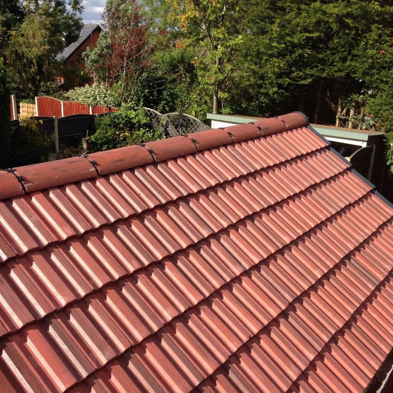 Garage roof strip and retile. Hallmark Roofing 0161 883 1984 #roofer #whitefield #prestwich #manchester